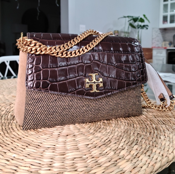 Tory Burch Handbags - Tory Burch Kira Tweed Small Convertible Shoulder Bag